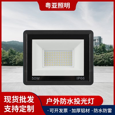 LED Floodlight, Engineering Waterproof Outdoor Courtyard Ultra-thin Flood Lamp, 50W-400W Hai-pawa Mini Apple Floodlight